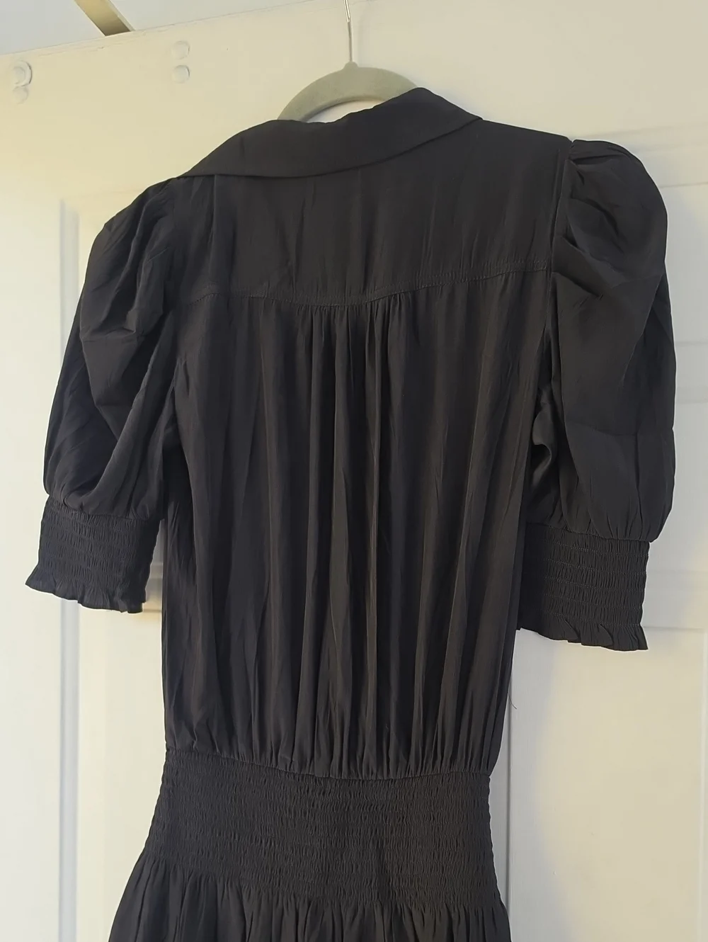 Ramy Brook angelina smocked waist ruffled hem dress